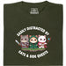Cats &amp; Sidequests - Hoofdaanzicht T-Shirt Donkergroen