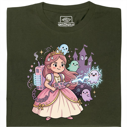 Nerdy Princess &amp; The Glitter Ghosts - Main view T-Shirt Dark Green
