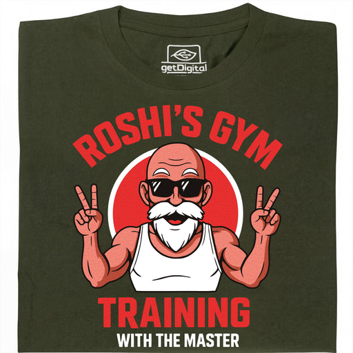 Training with the Master (Colourized) - Vue principale T-shirt Vert foncé