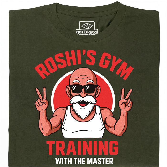 Entrenamiento con el Maestro (Colorizado) - Vista principal Camiseta Verde Oscuro