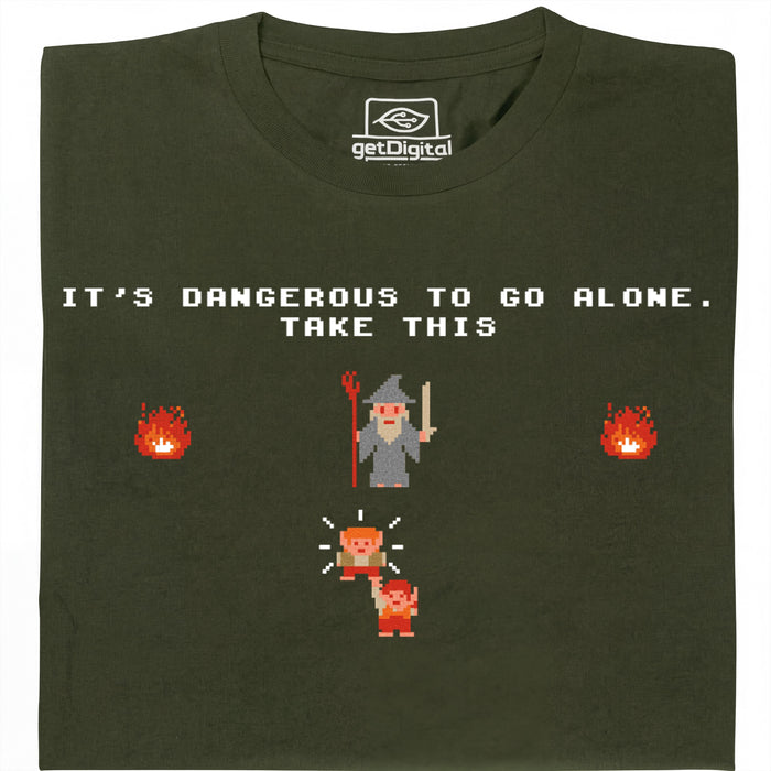 Take this Hobbit - Vista frontale T-Shirt Verde Scuro