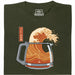 The Great Brew - Vista frontale maglietta verde scuro