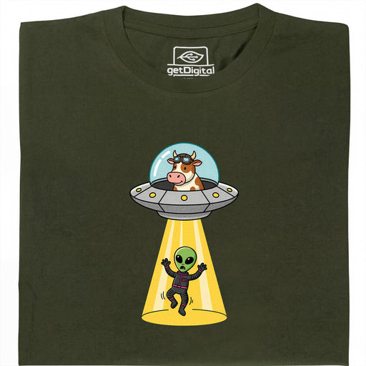 Revenge of the Cow - Vista principal Camiseta Verde oscuro