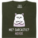 Definitely not sarcasm - Vue principale T-Shirt Vert Foncé