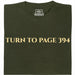 Turn To Page 394 - Visualizzazione principale T-Shirt Verde Scuro
