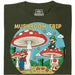 Mushroom Trip - Vista frontale T-Shirt Verde scuro