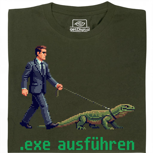 Esegui .exe - Vista principale T-Shirt Verde Scuro