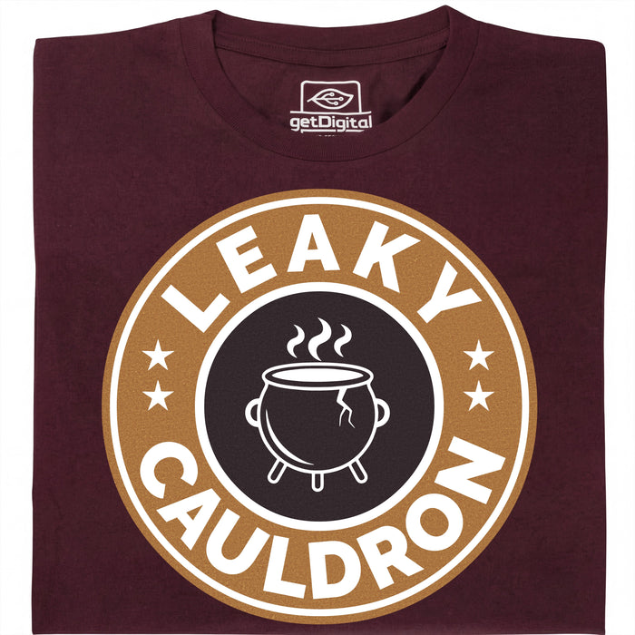 Leaky Cauldron - Vista principal Camiseta Rojo oscuro