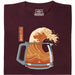 The Great Brew - Vista frontale maglietta rosso scuro