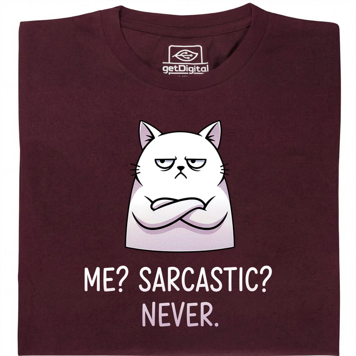 Definitely not sarcasm - Vue principale T-Shirt Rouge Foncé