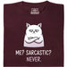 Definitely not sarcasm - Vue principale T-Shirt Rouge Foncé