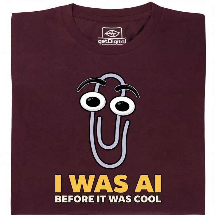 I Was AI Before It Was Cool - Main view T-Shirt Dark Red