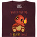 Voices Told Me To Burn Things - Hoofdweergave T-Shirt Donkerrood