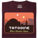 Where Adventure Begins - Vue principale T-shirt Rouge Foncé