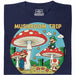Mushroom Trip - Vista frontale T-Shirt Blu navy