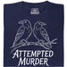 Attempted Murder - Vista principale T-shirt Blu Navy