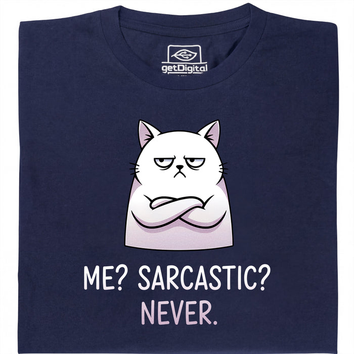 Definitely not sarcasm - Vue principale T-Shirt Bleu Marine