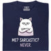 Definitely not sarcasm - Vue principale T-Shirt Bleu Marine