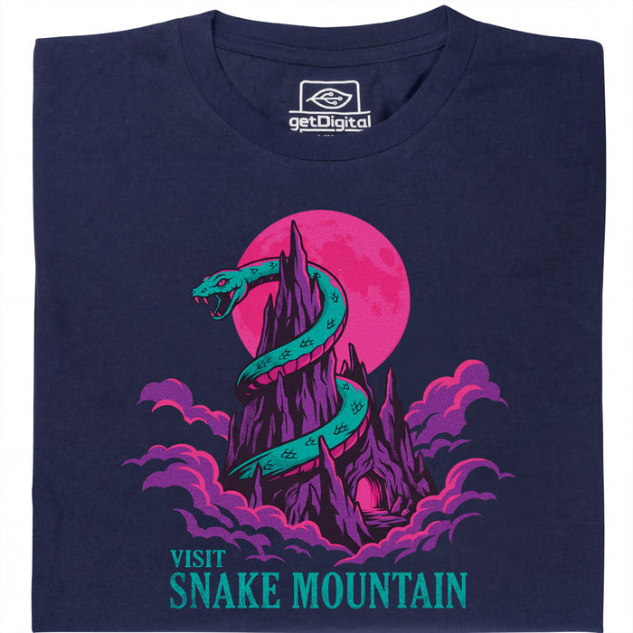 Visit Snake Mountain - Vue principale T-shirt Bleu Marine