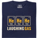 Gas Hilarante - Vista frontal Camiseta Azul Marino