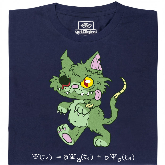 Schrödinger's Cat - Zombie Edition - Main view T-Shirt Navy Blue