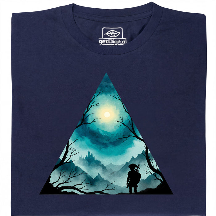 Triangle Landscape - Main View T-Shirt Navy Blue