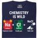 Chemistry Is Wild - Vista principale T-shirt Blu Navy