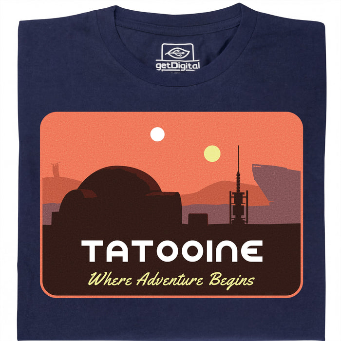 Where Adventure Begins - Vue principale T-shirt Bleu Marine