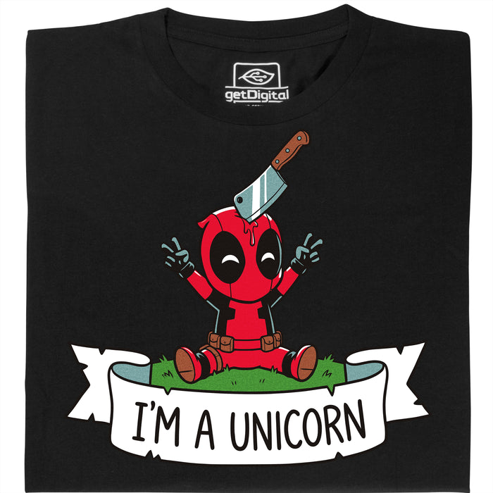 I'm a Unicorn - Vue de face T-Shirt Noir
