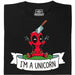I'm a Unicorn - Vue de face T-Shirt Noir