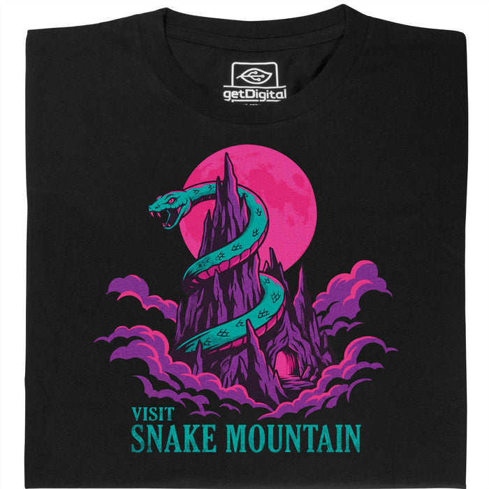 Visit Snake Mountain - Vue principale T-shirt Noir