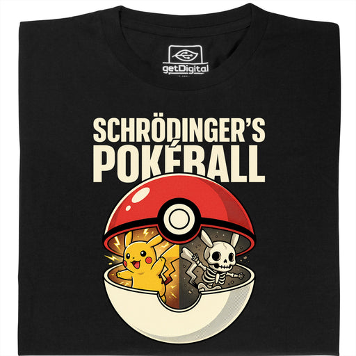 Schrödinger's Ball - Vue principale T-Shirt Noir