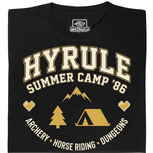 Hyrule Summer Camp - Vue de face T-shirt Noir