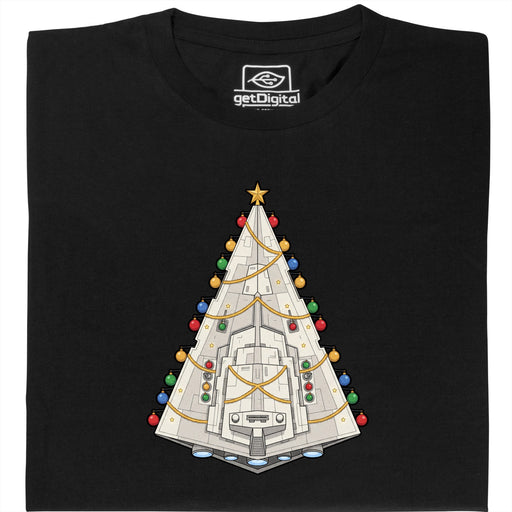 Destructeur de Sapins - Noël selon le décret impérial - Vue Principale T-Shirt Noir