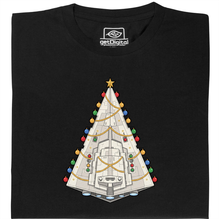 Destructeur de Sapins - Noël selon le décret impérial - Vue Principale T-Shirt Noir
