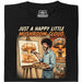 Happy Little Mushroom Cloud - Vooraanzicht T-Shirt Zwart