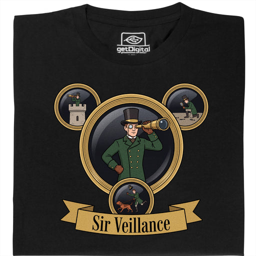 Sir Veillance - Vue principale T-Shirt Noir