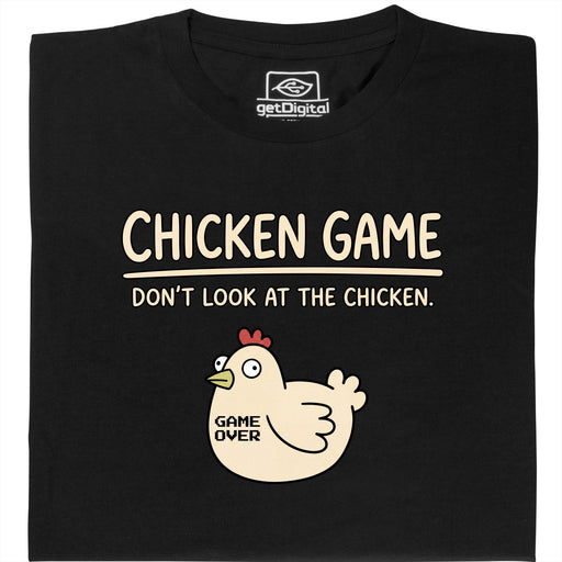 Chicken Game - Hauptansicht T-Shirt Schwarz