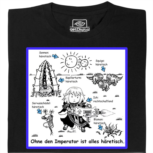 Tout est Hérétique ! - Vue Principale T-Shirt Noir