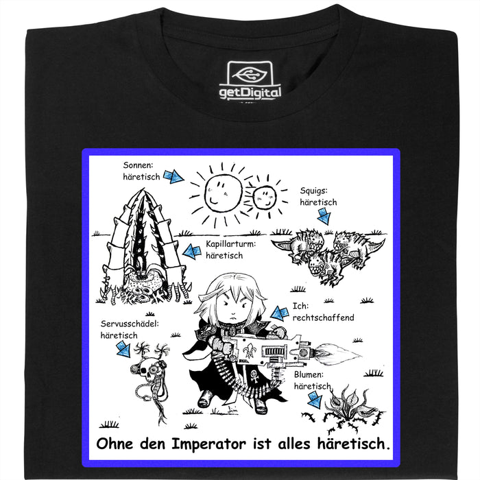 Alles Häretisch! - Hauptansicht T-Shirt Schwarz