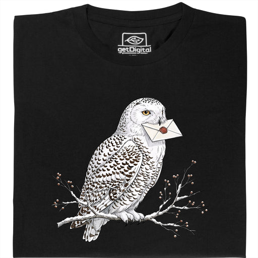 Owl Courier - Vista principale T-Shirt Nero