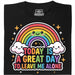 A Great Day To Leave Me Alone - Vue principale T-shirt Noir