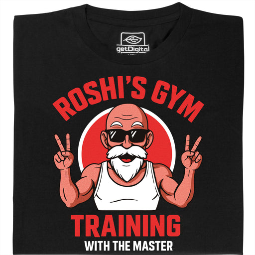 Training with the Master (Colourized) - Vue principale T-shirt Noir
