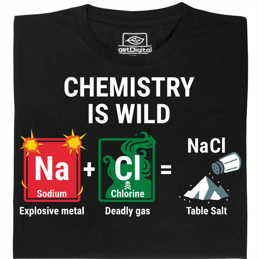 Chemistry Is Wild - Vue principale T-shirt Noir