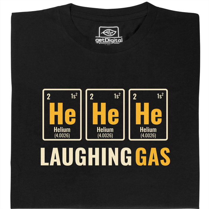 Gas Hilarante - Vista frontal Camiseta Negro