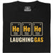 Gas Hilarante - Vista frontal Camiseta Negro