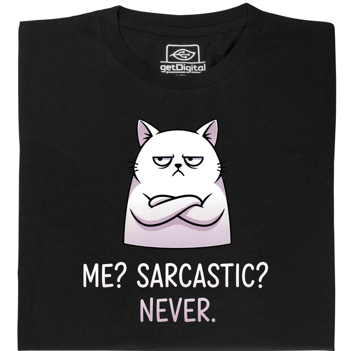 Definitely not sarcasm - Vue principale T-Shirt Noir