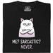 Definitely not sarcasm - Vue principale T-Shirt Noir