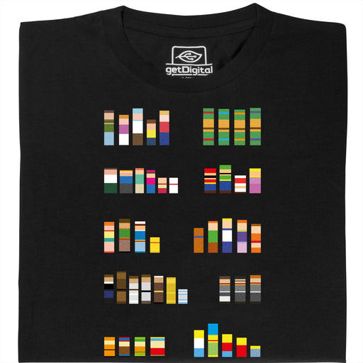 Pixel Legends of TV - Vue principale T-Shirt Noir