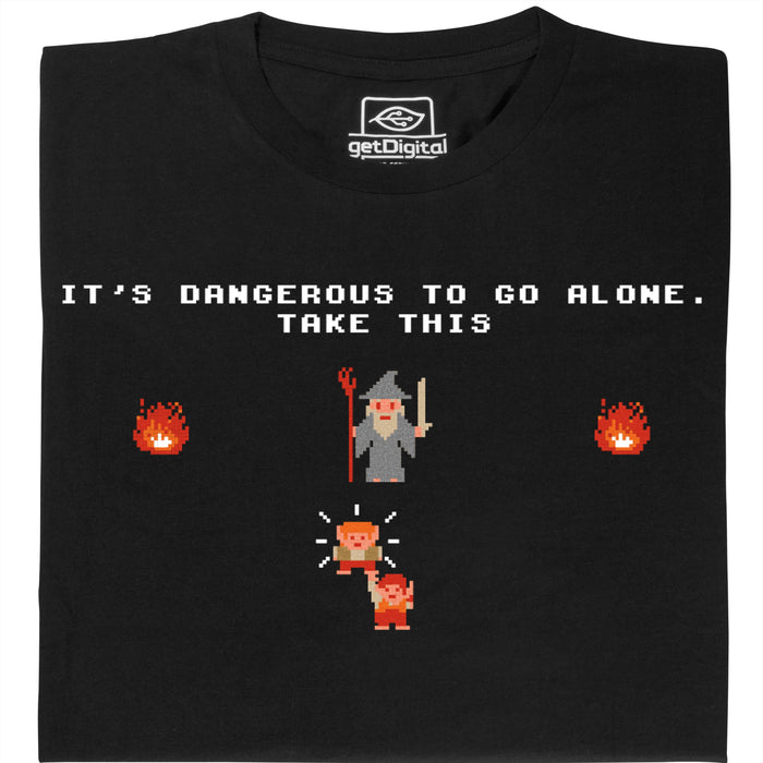 Take this Hobbit - Vista frontale T-Shirt Nero